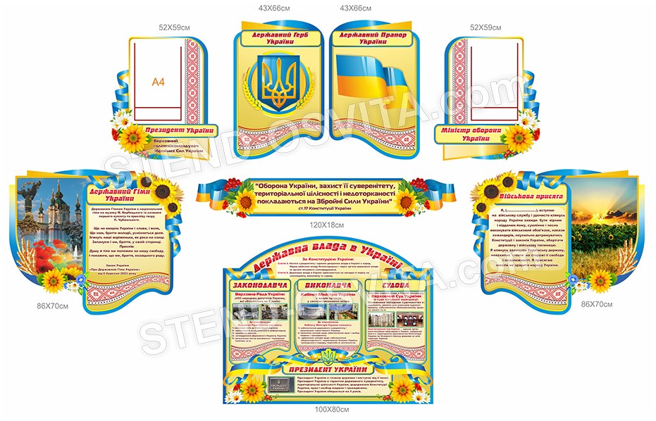 Комплект патріотичних стендів