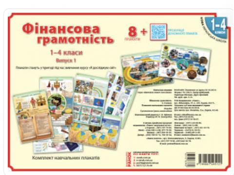 Плакати "Фінансова грамотність "1-4 класи Плакати "Фінансова грамотність "1-4 класи