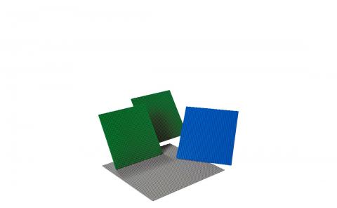 Великі будівельні пластини (4 шт) LEGO® System Великі будівельні пластини (4 шт) LEGO® System
